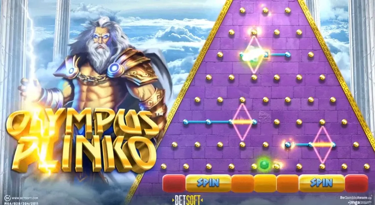 Olympus Plinko slot interface